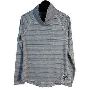NWT‎ Under Armour Women's Striped Funnel Neck Long Sleeve Top Size Medium